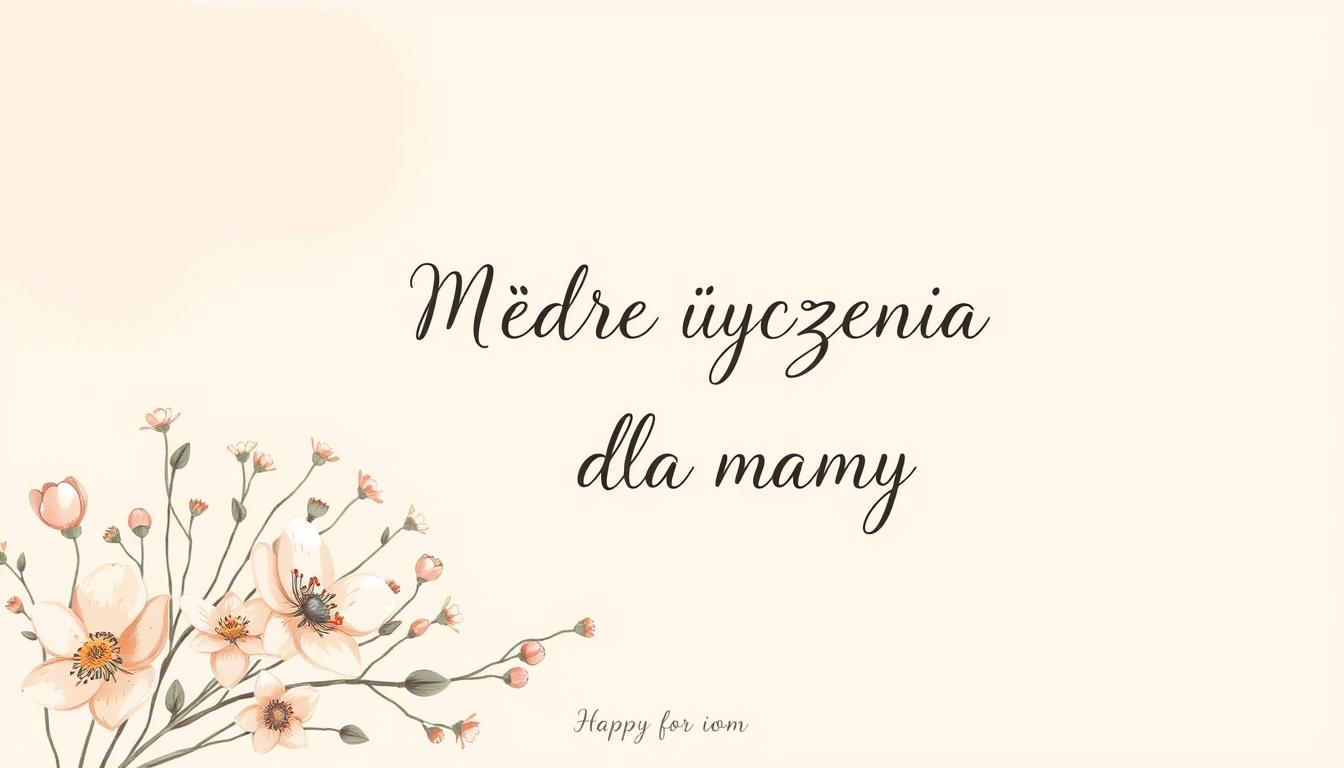 Mądre życzenia dla mamy