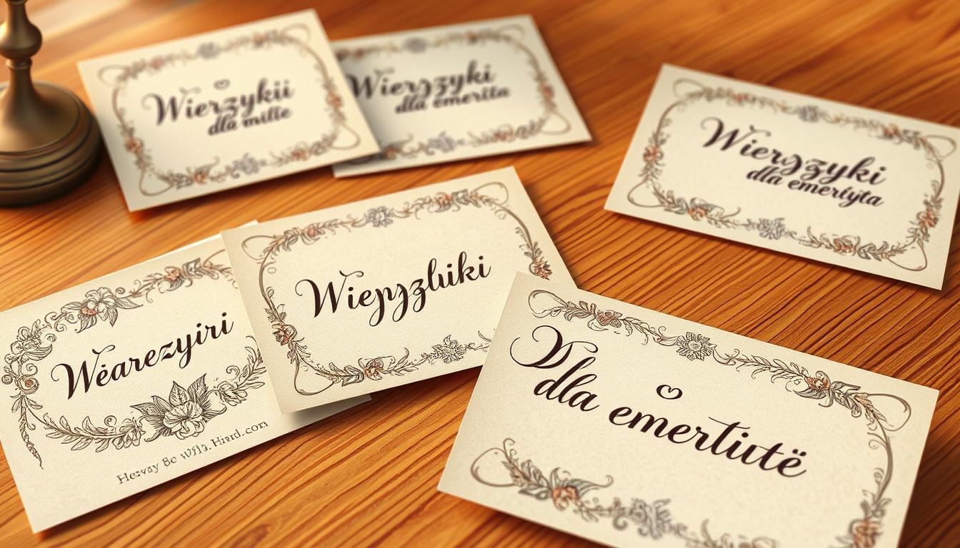 Wierszyki dla emeryta