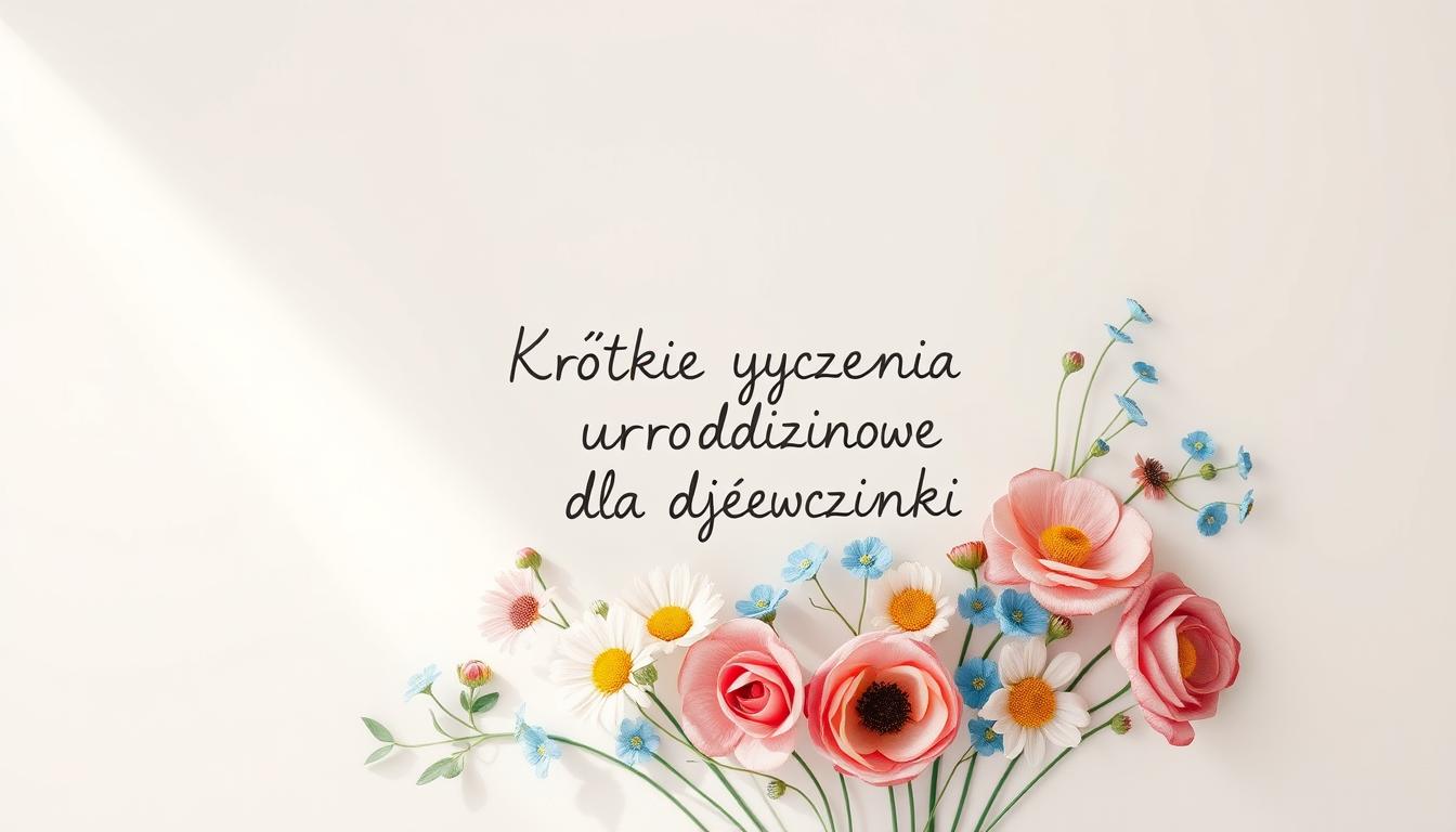 Krótkie życzenia urodzinowe dla dziewczynki