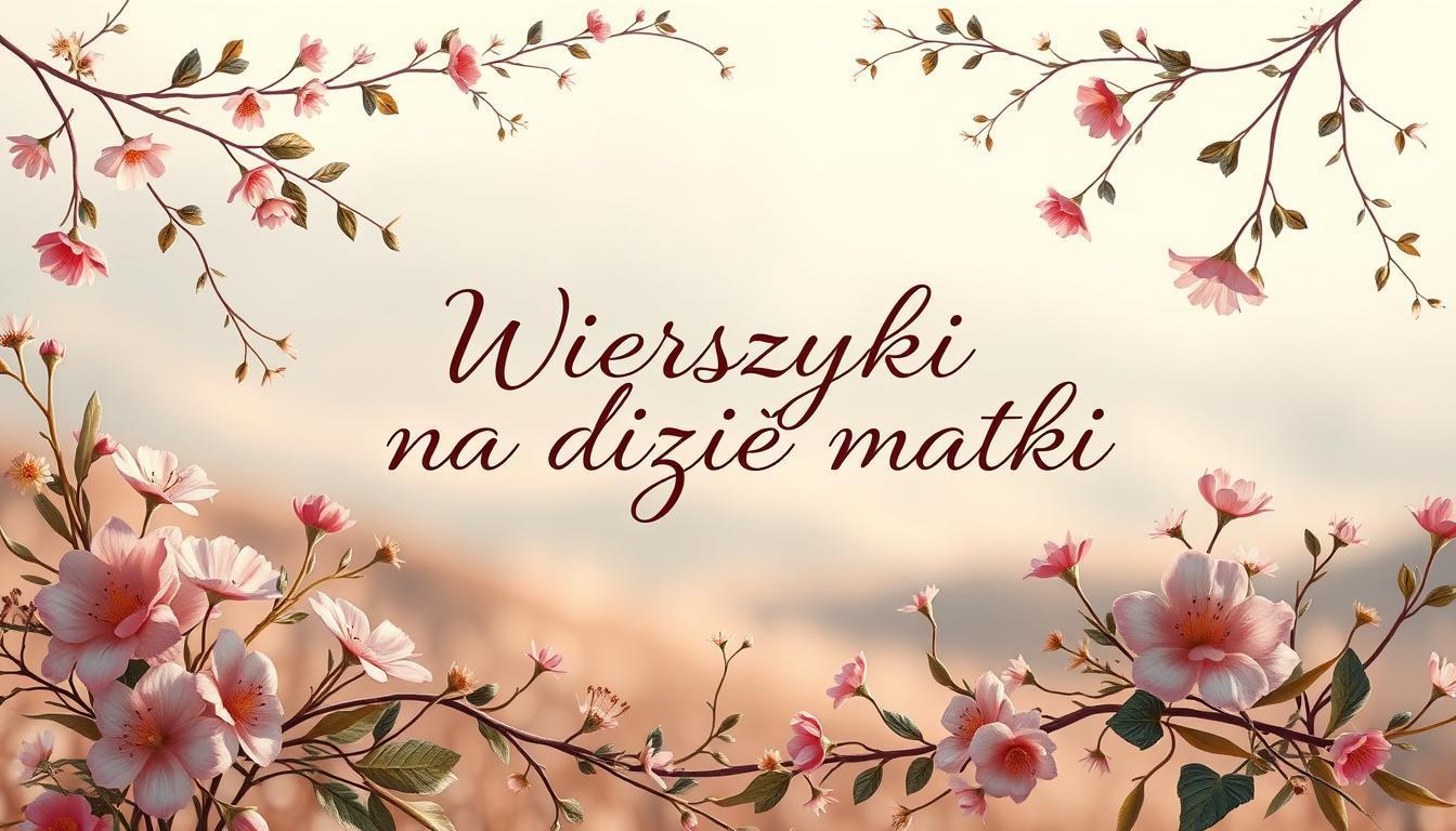 Wierszyki na dzień matki