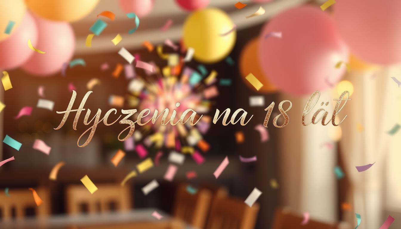 Życzenia na 18 lat